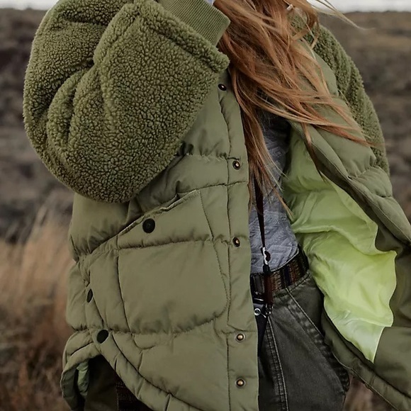 NWT Anthropologie Pilcro puffer swing jacket (XS) - Picture 2 of 10